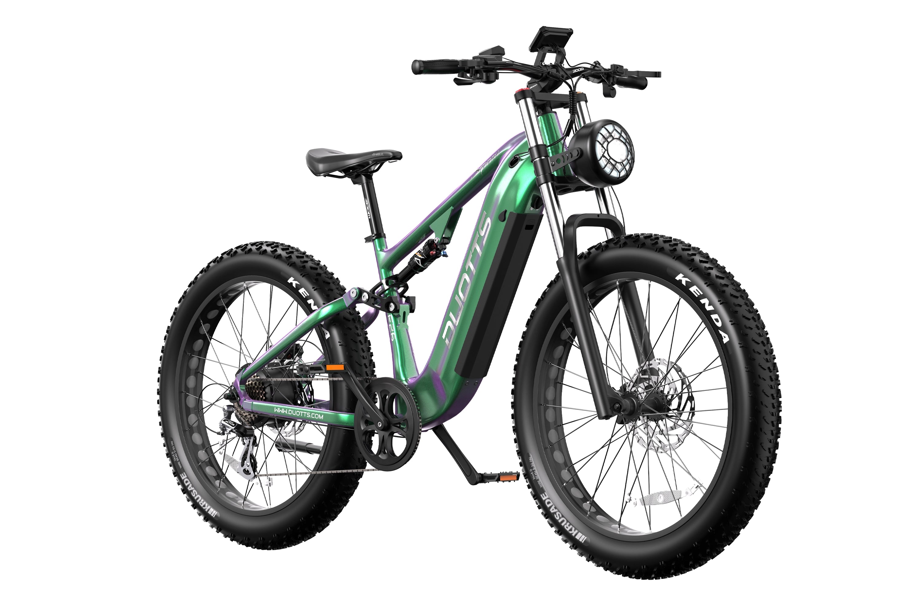 DUOTTS E26 Electric Bike-Green Purple