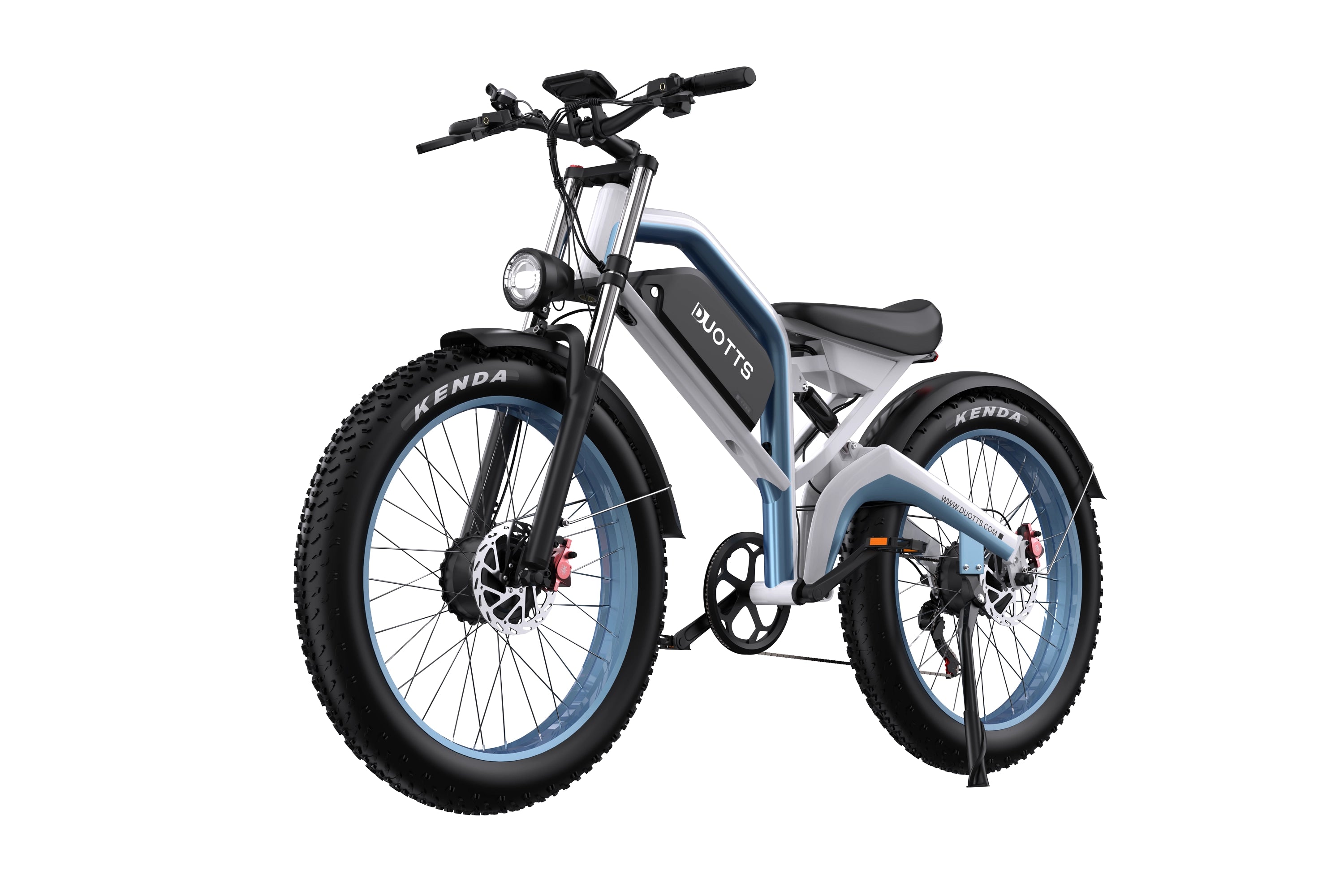 DUOTTS N26 Electric Bike-White Blue