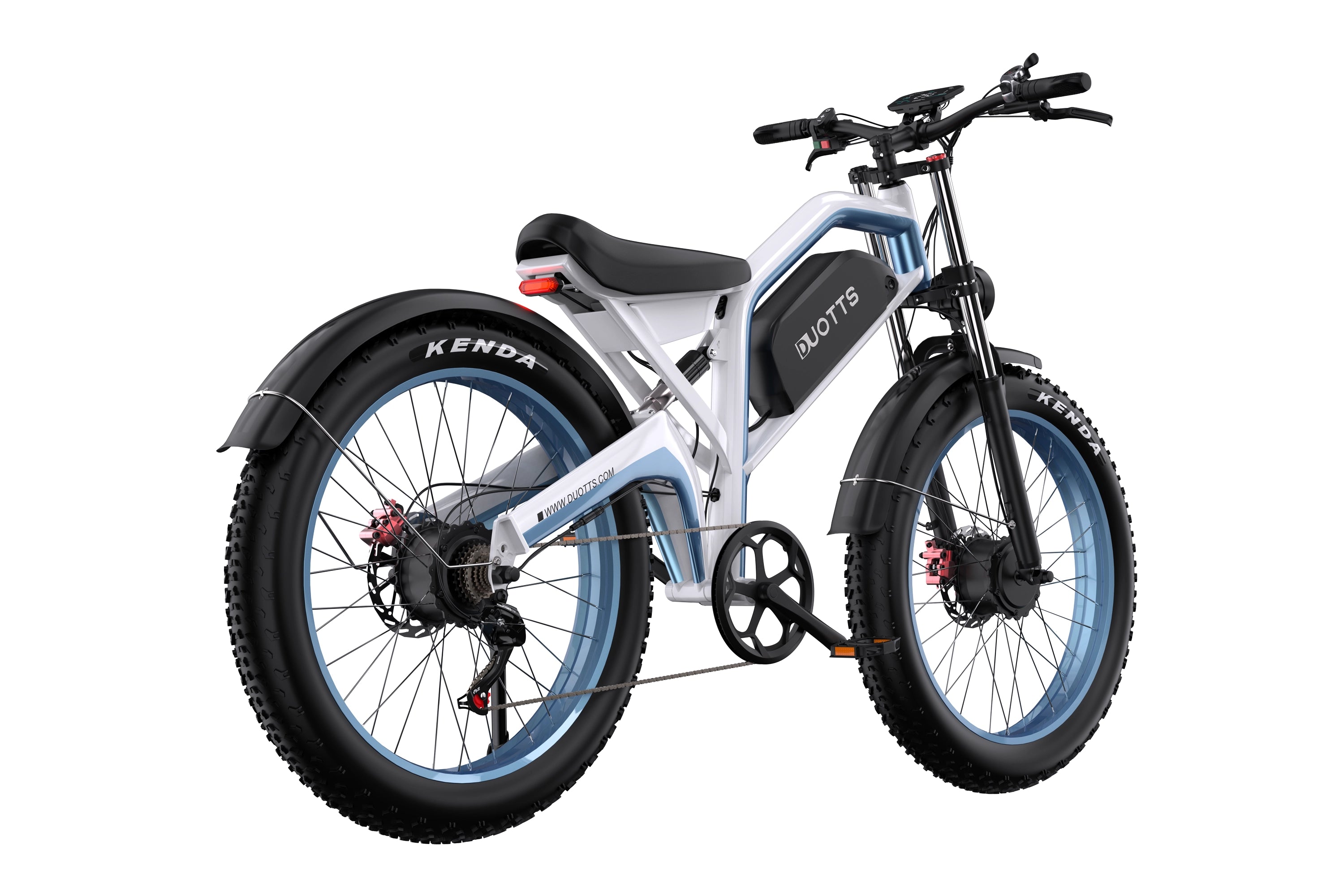 DUOTTS N26 Electric Bike-White Blue