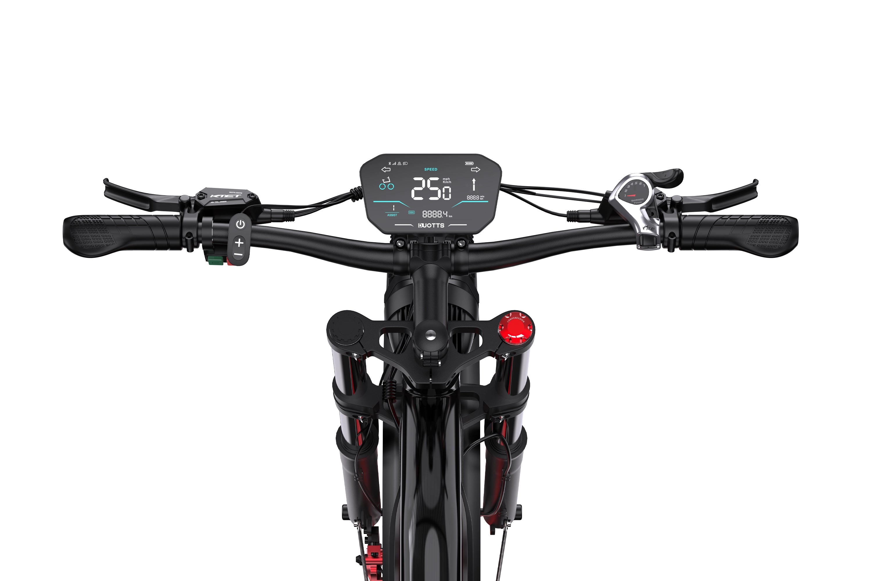 DUOTTS N26 Electric Bike-Black Red