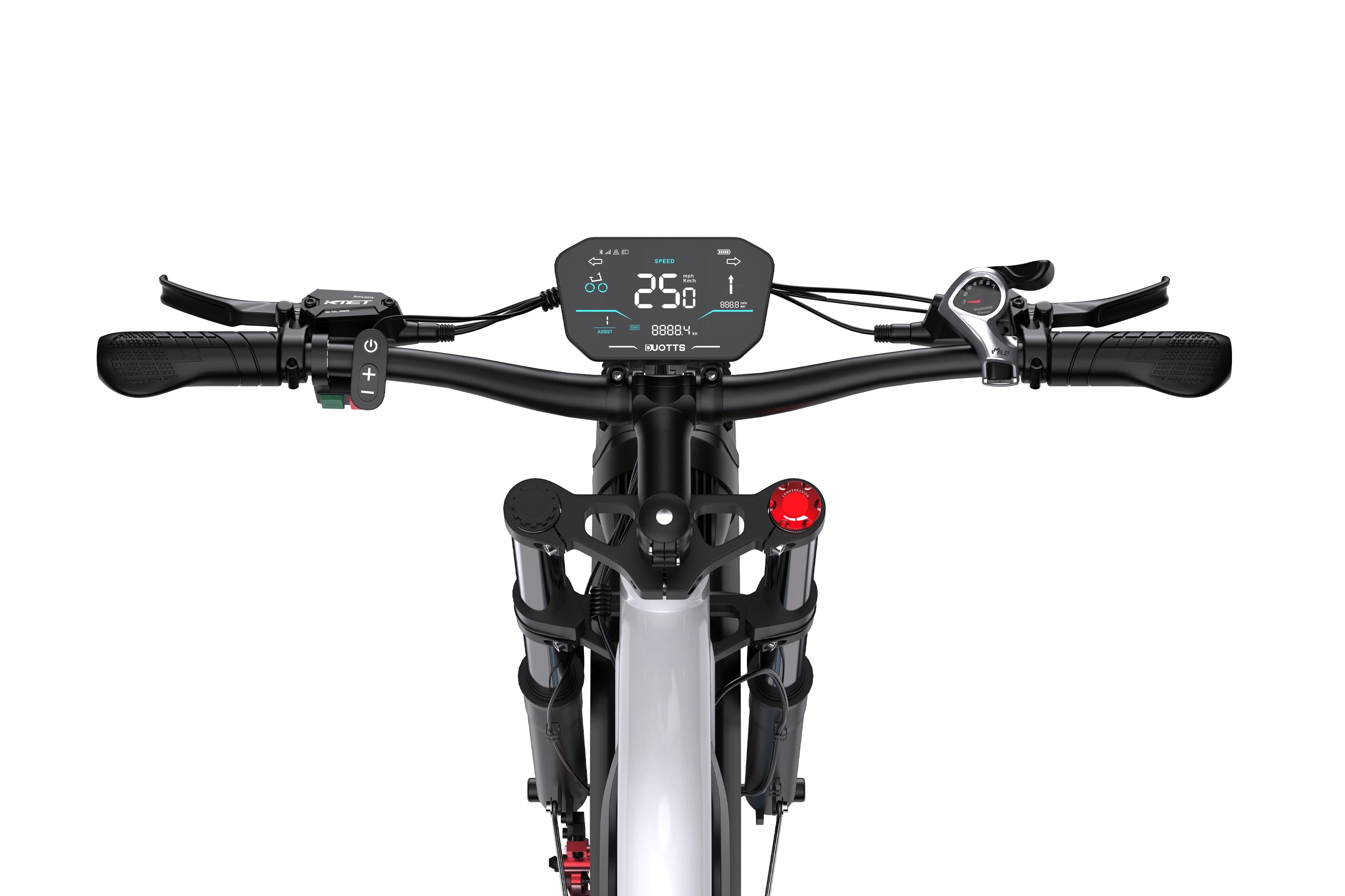DUOTTS N26 Electric Bike-White Blue