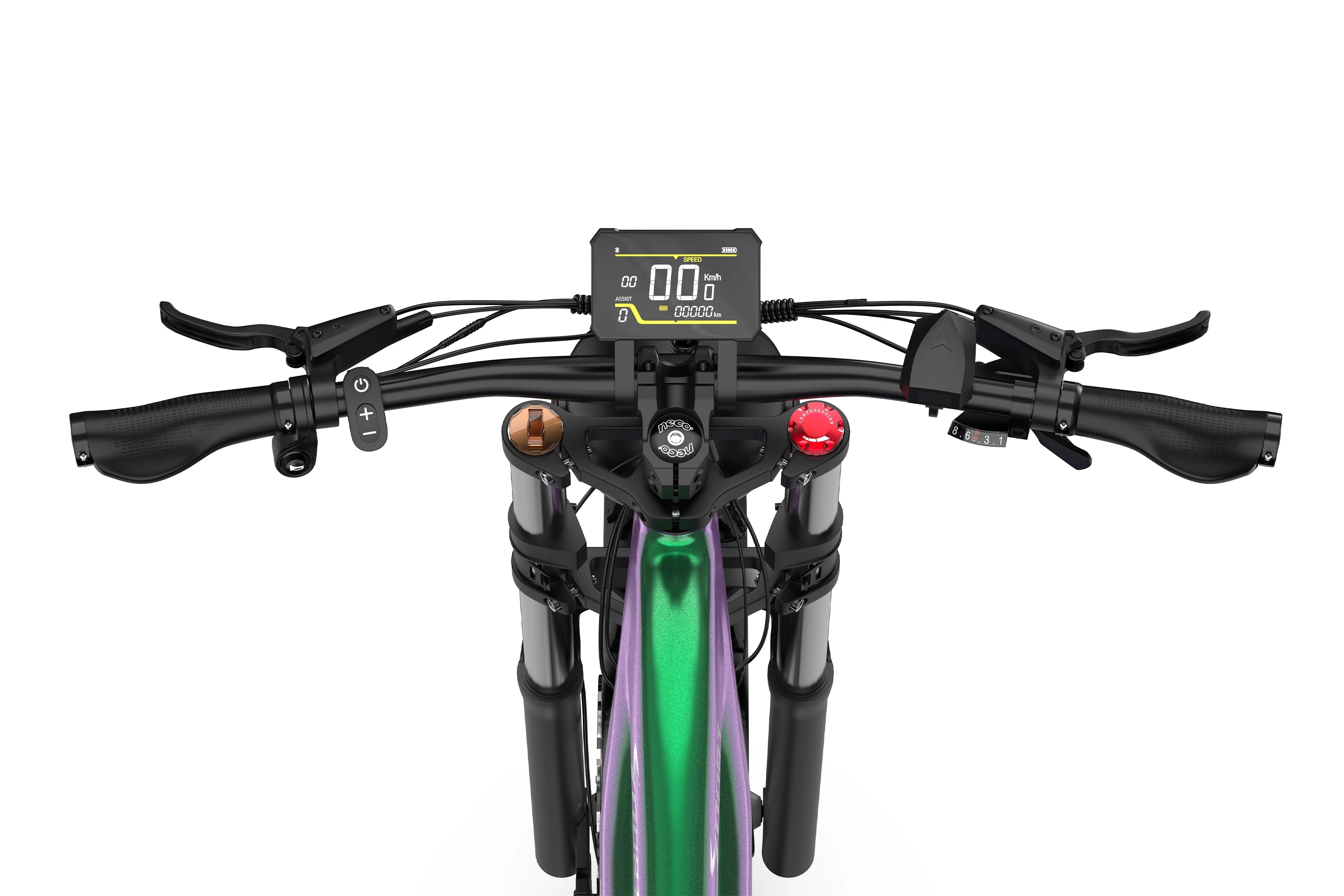 DUOTTS E26 Electric Bike-Green Purple