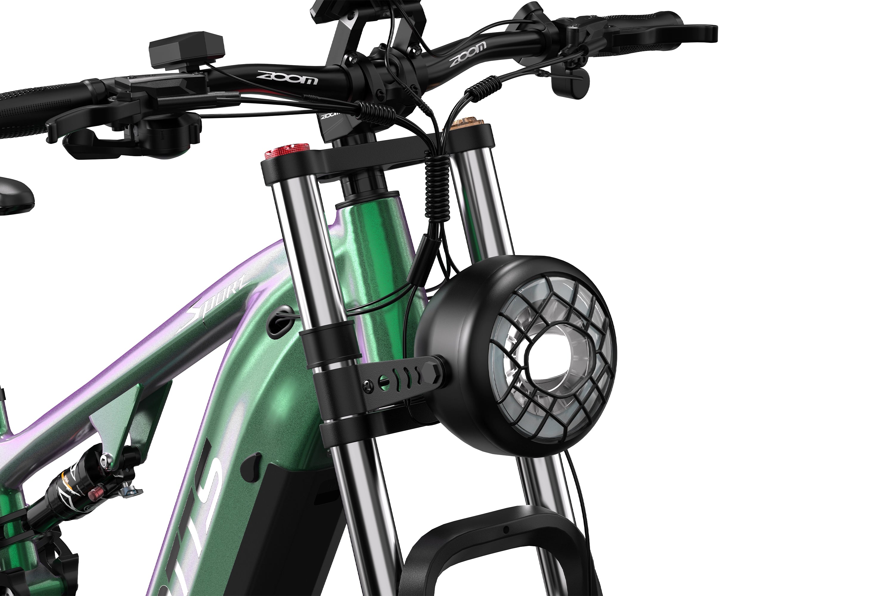 DUOTTS E26 Electric Bike-Green Purple