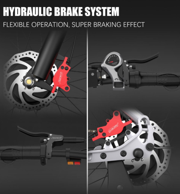 DUOTTS Brake Pads & Hydraulic Brake
