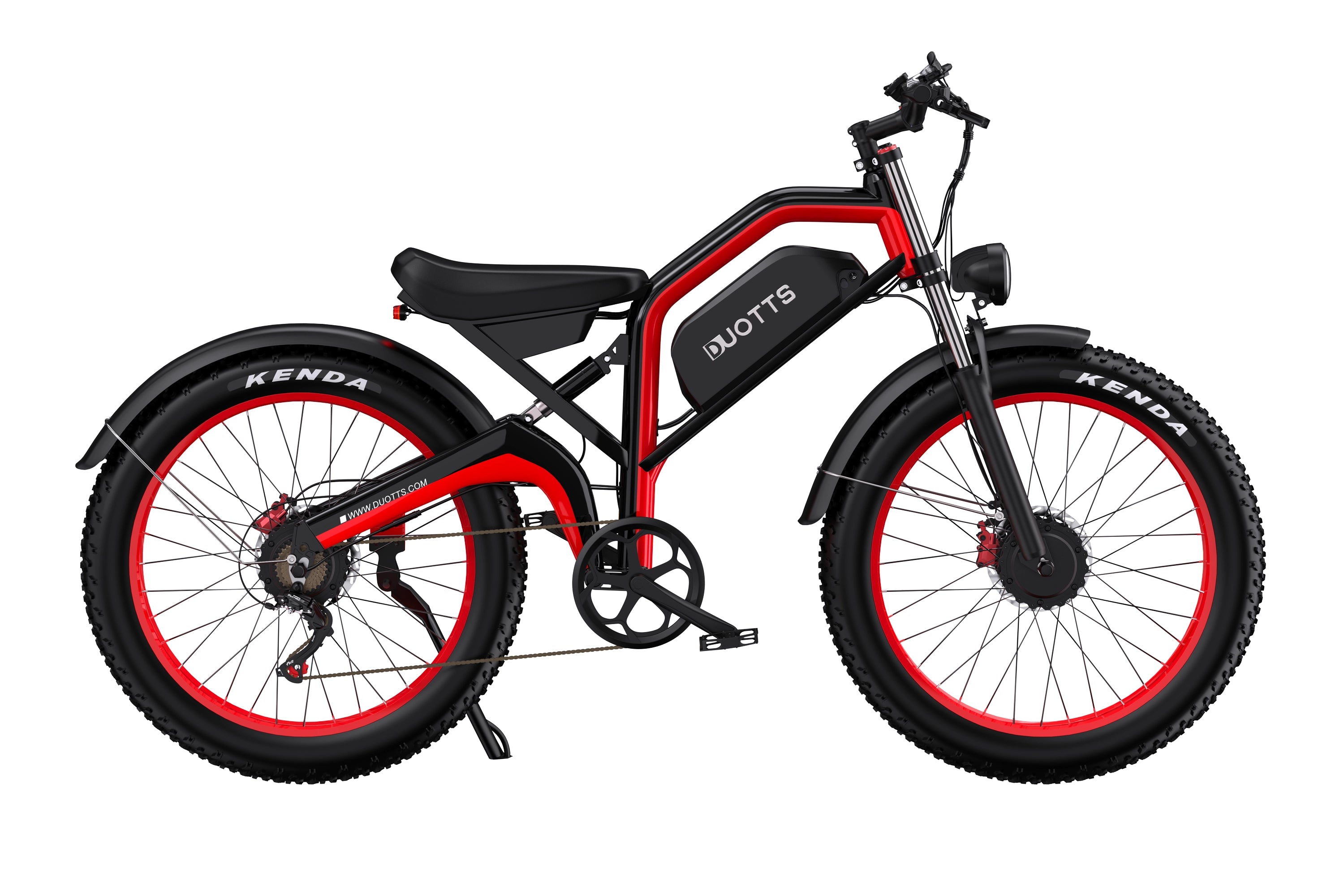 DUOTTS N26 Electric Bike-Black Red
