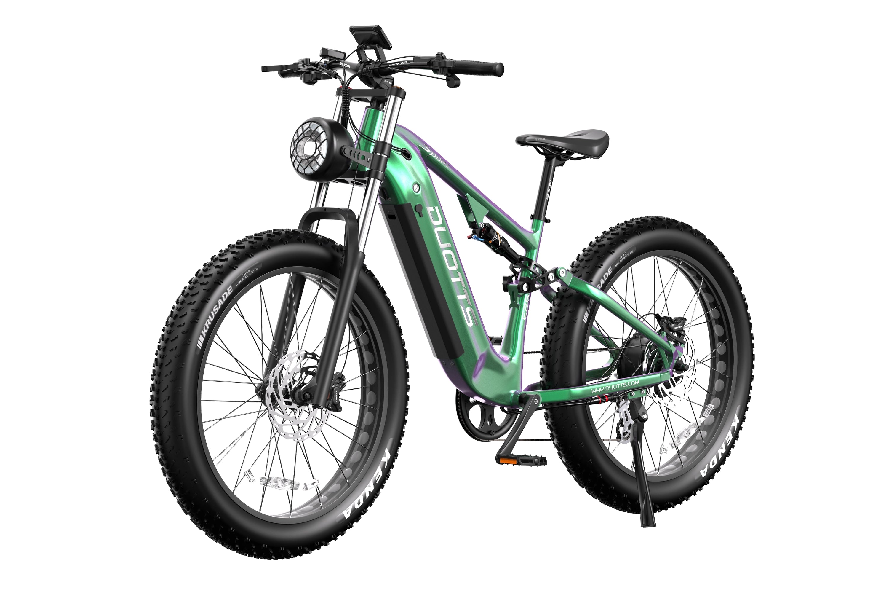 DUOTTS E26 Electric Bike-Green Purple