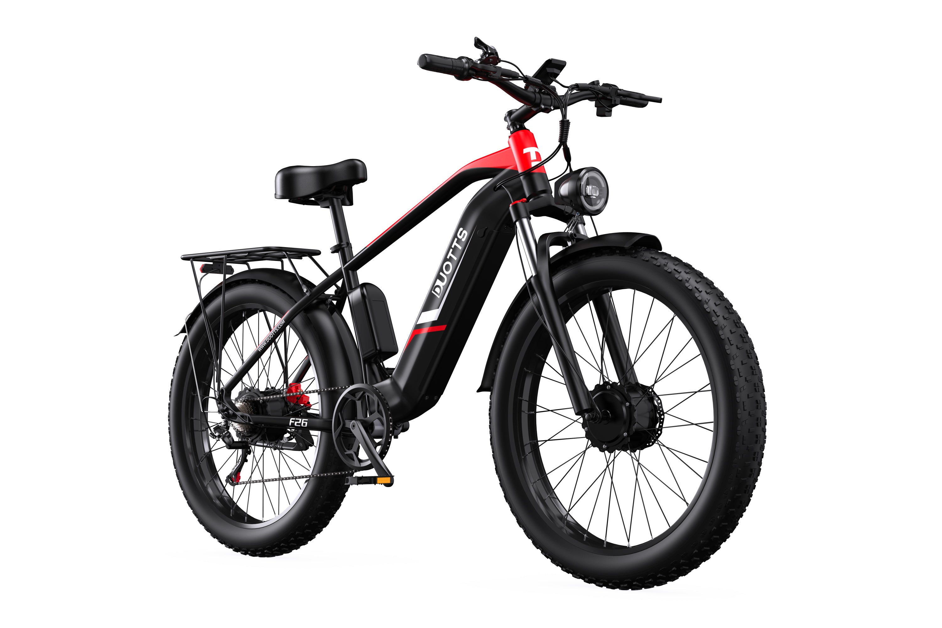 DUOTTS F26 Electric Bike-Black Red