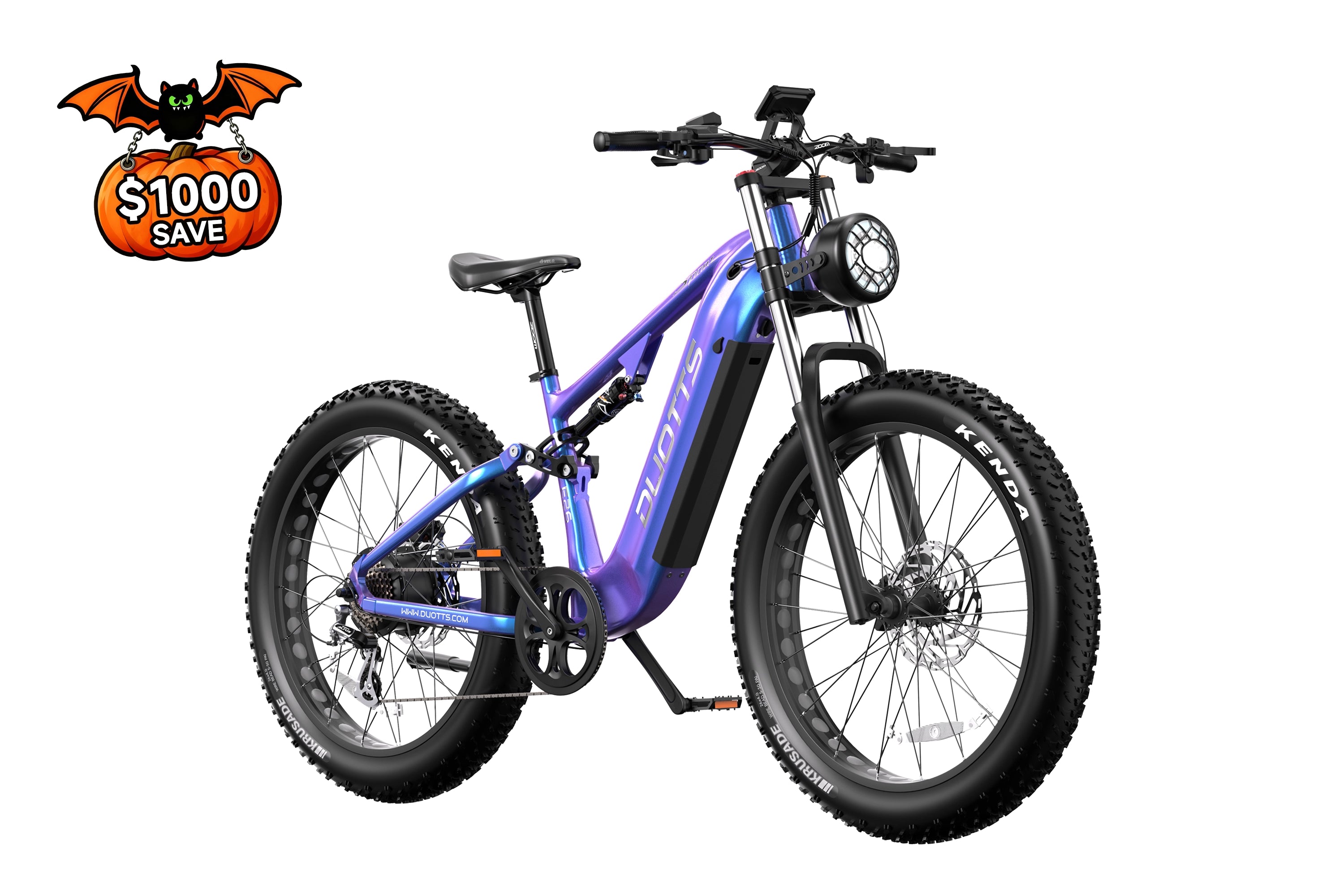 DUOTTS E26 Electric Bike-Blue Purple
