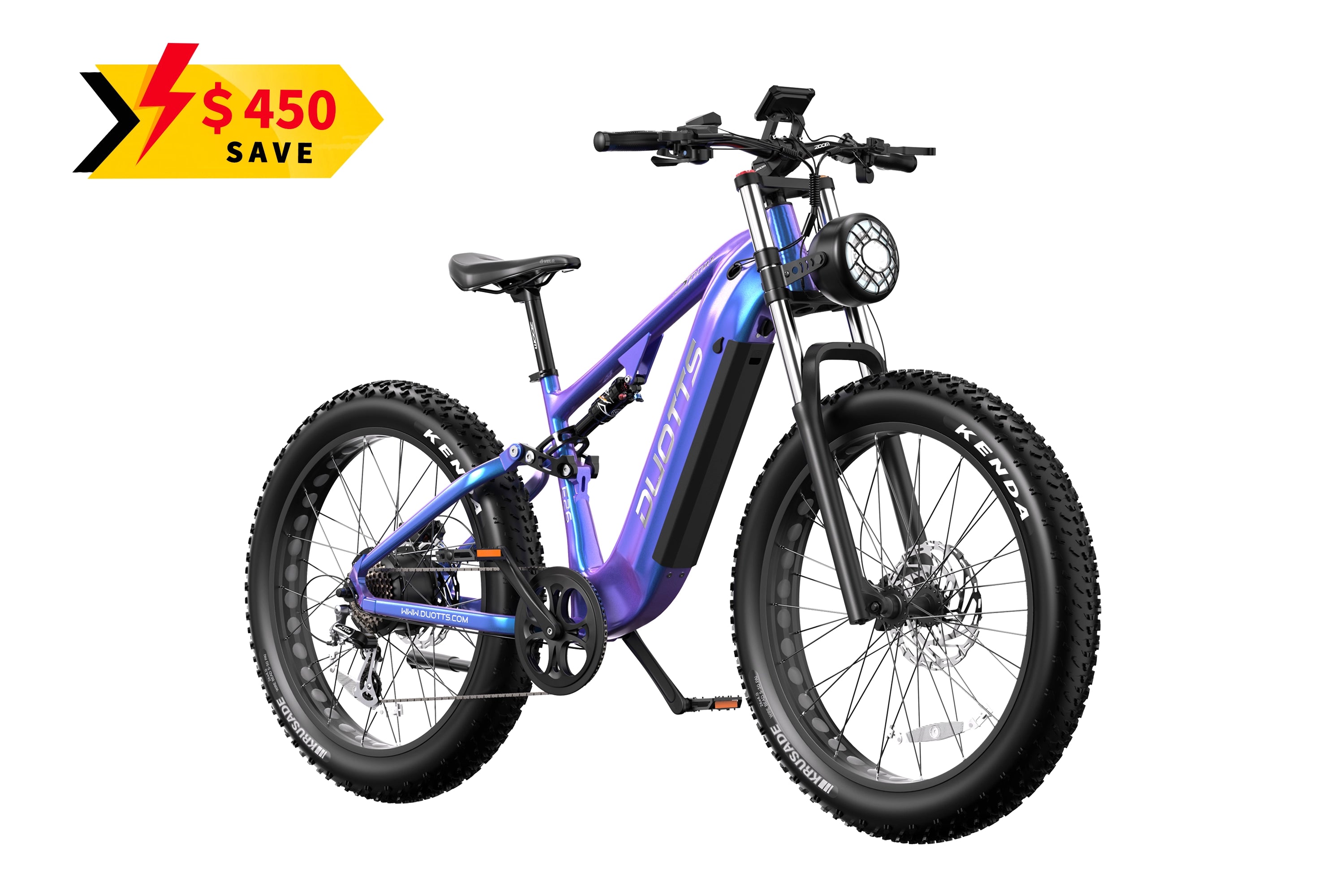 DUOTTS E26 Electric Bike-Blue Purple